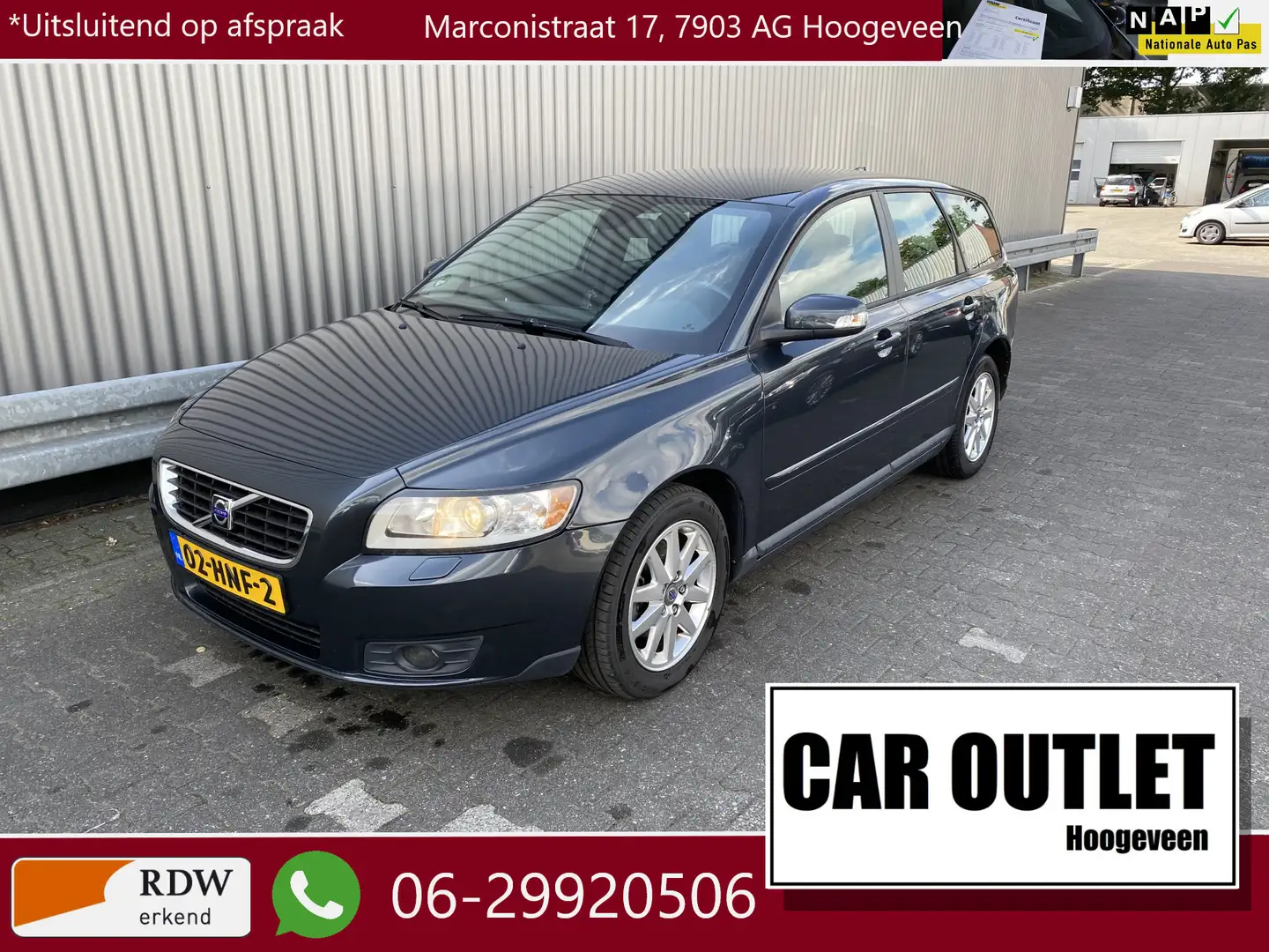 Volvo V50 1.8 Edition I Clima, CC, Parrot, LM, nw. APK – Inr Grijs - 1