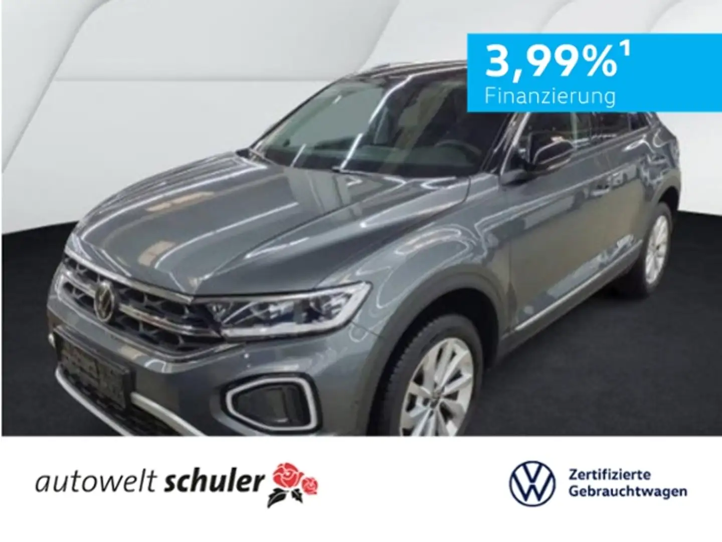 Volkswagen T-Roc 1,5 TSI DSG Style AHK LED Navi Grau - 1