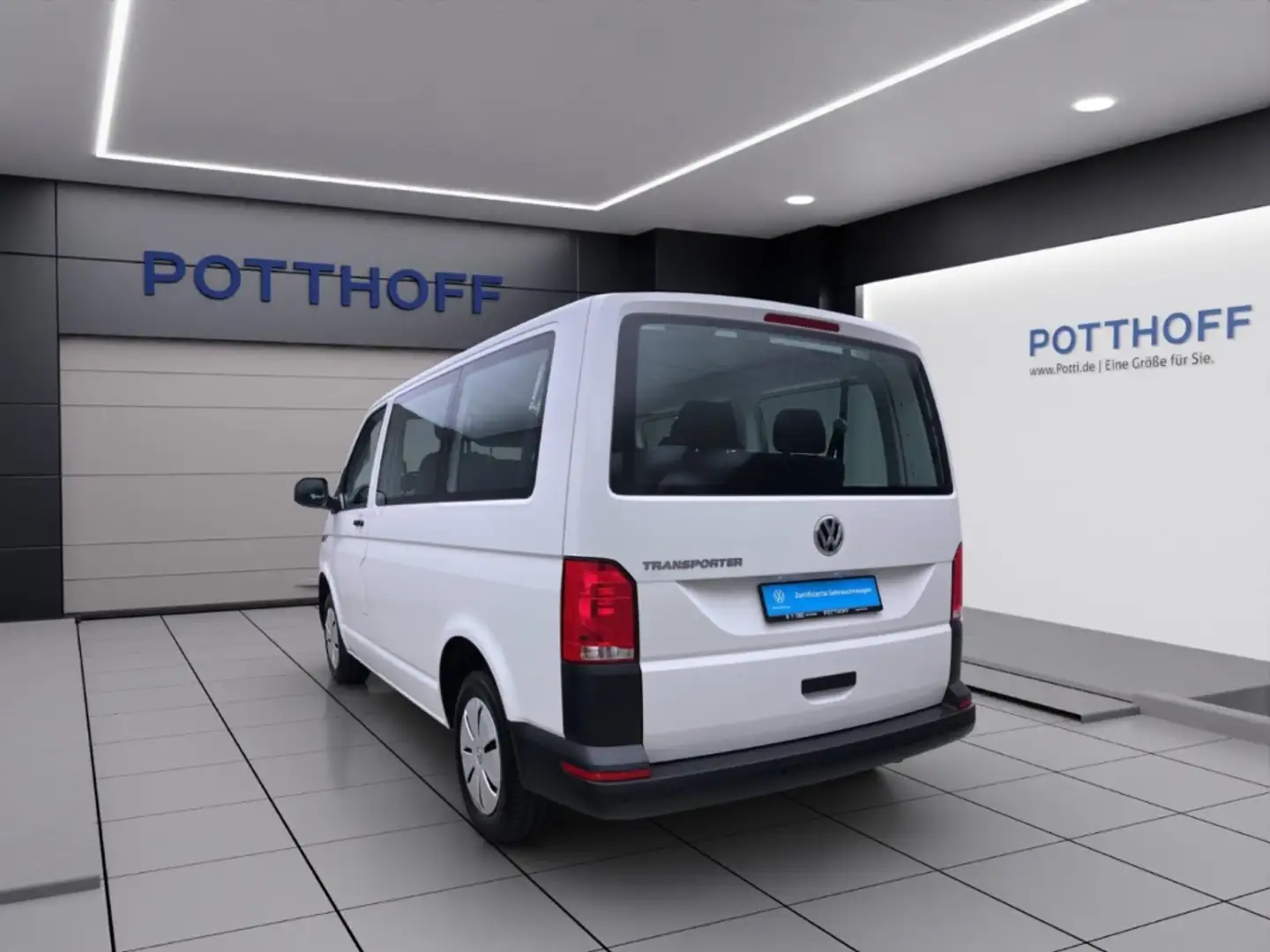 Volkswagen T6.1 Transporter Kombi 2.0 TDI 9-SITZER NAVI KLIMA PDC Weiß - 2