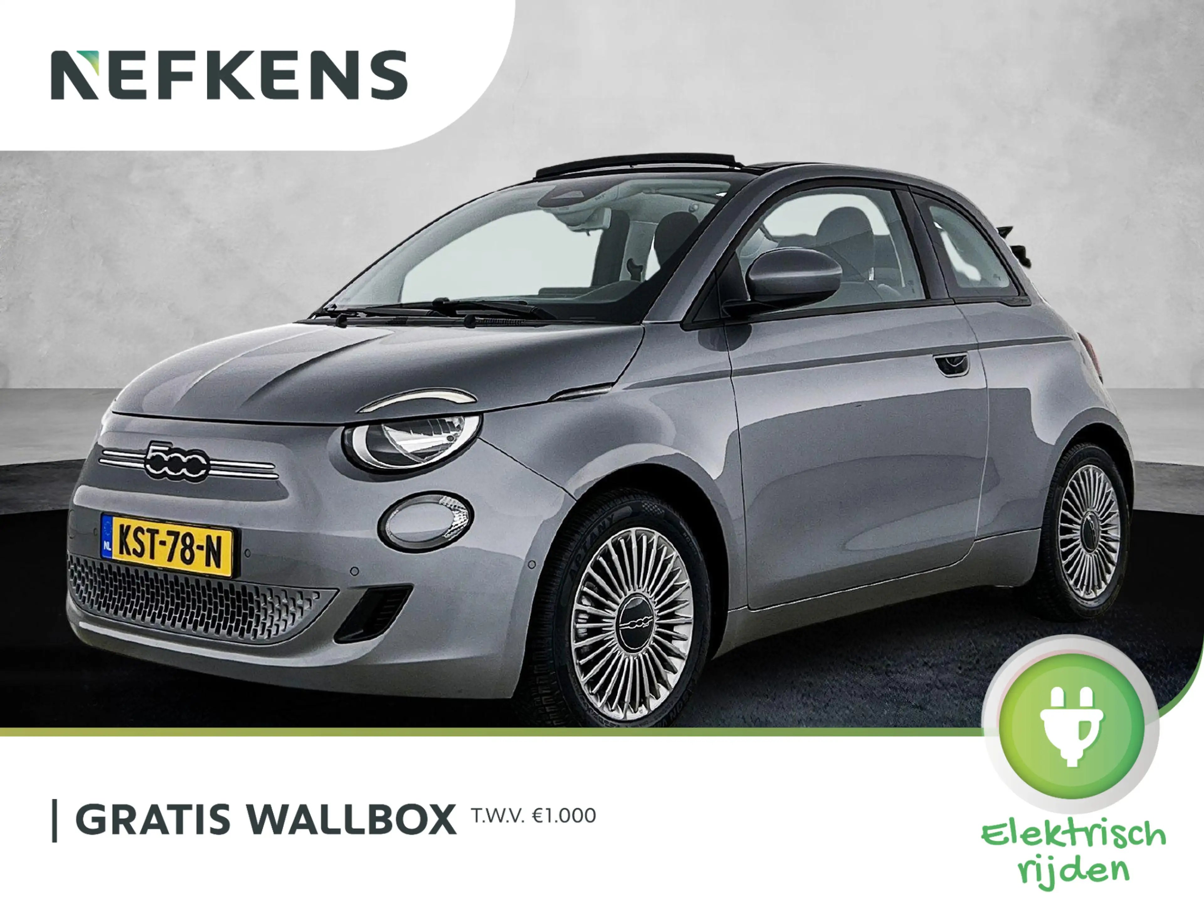 Fiat 500C 42 kWh 118pk Icon | Apple Carplay/Android Auto | D