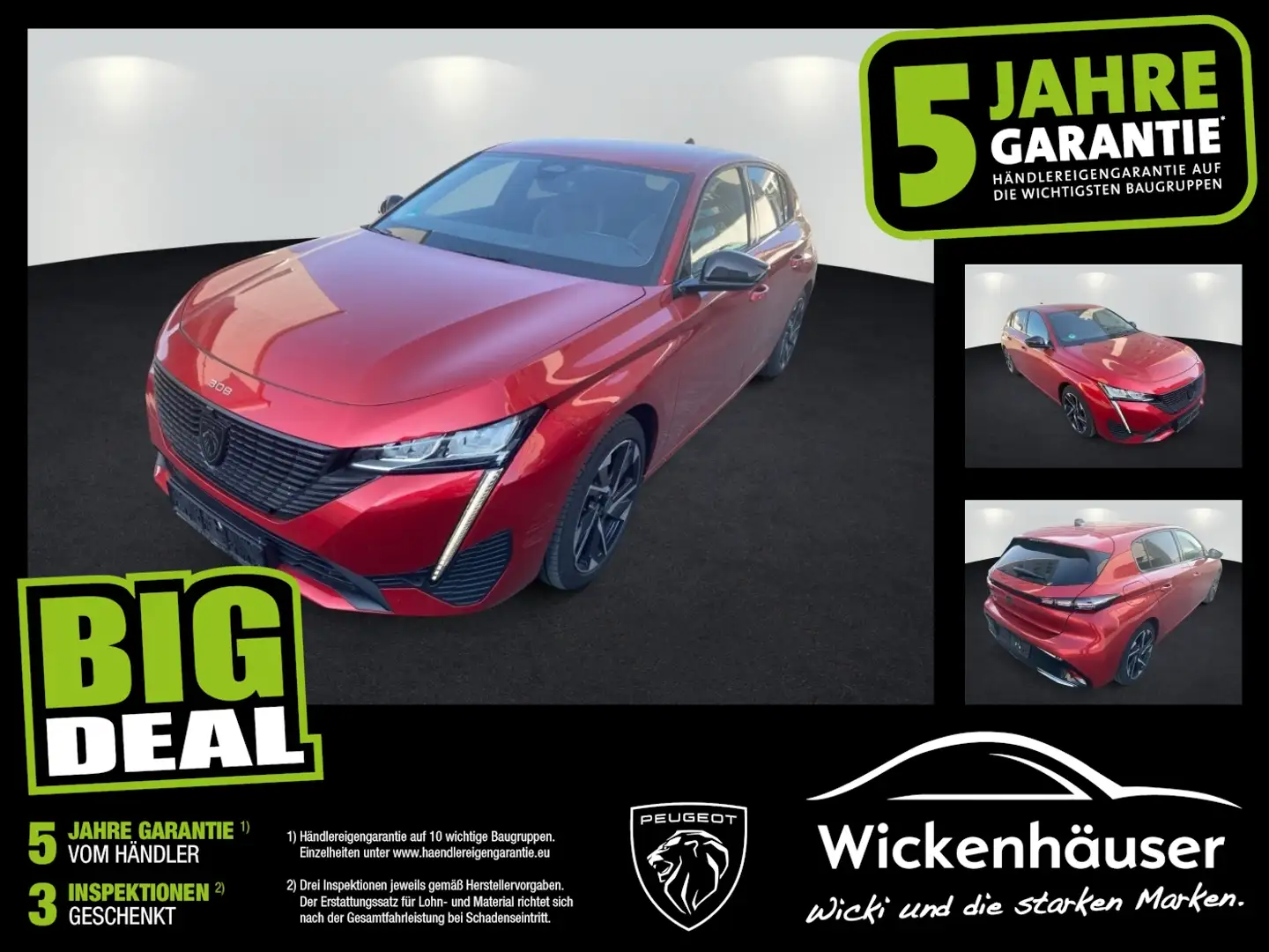 Peugeot 308 PureTech 130 Allure Pack Navi Kamera360 Rot - 1