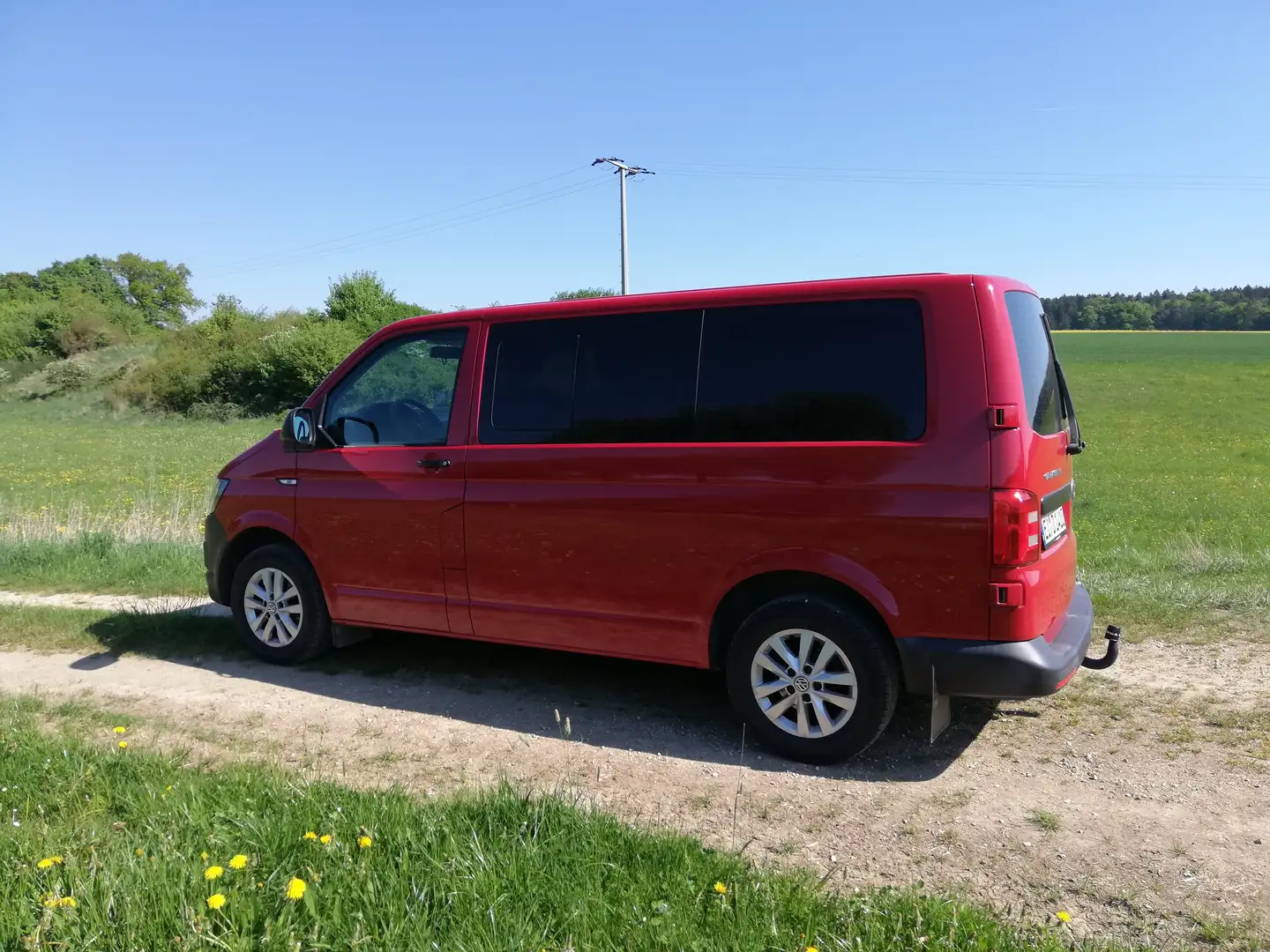 Volkswagen T6 Caravelle Caravelle Kurz Highline Červená - 2