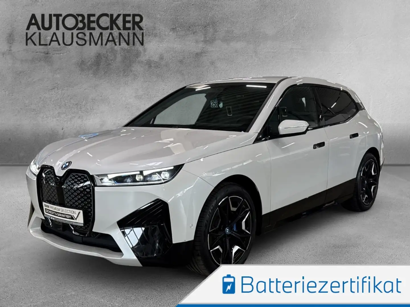 BMW iX xDRIVE40 SPORTPAKET AHK LC PROF NAVI KAMERA Weiß - 1