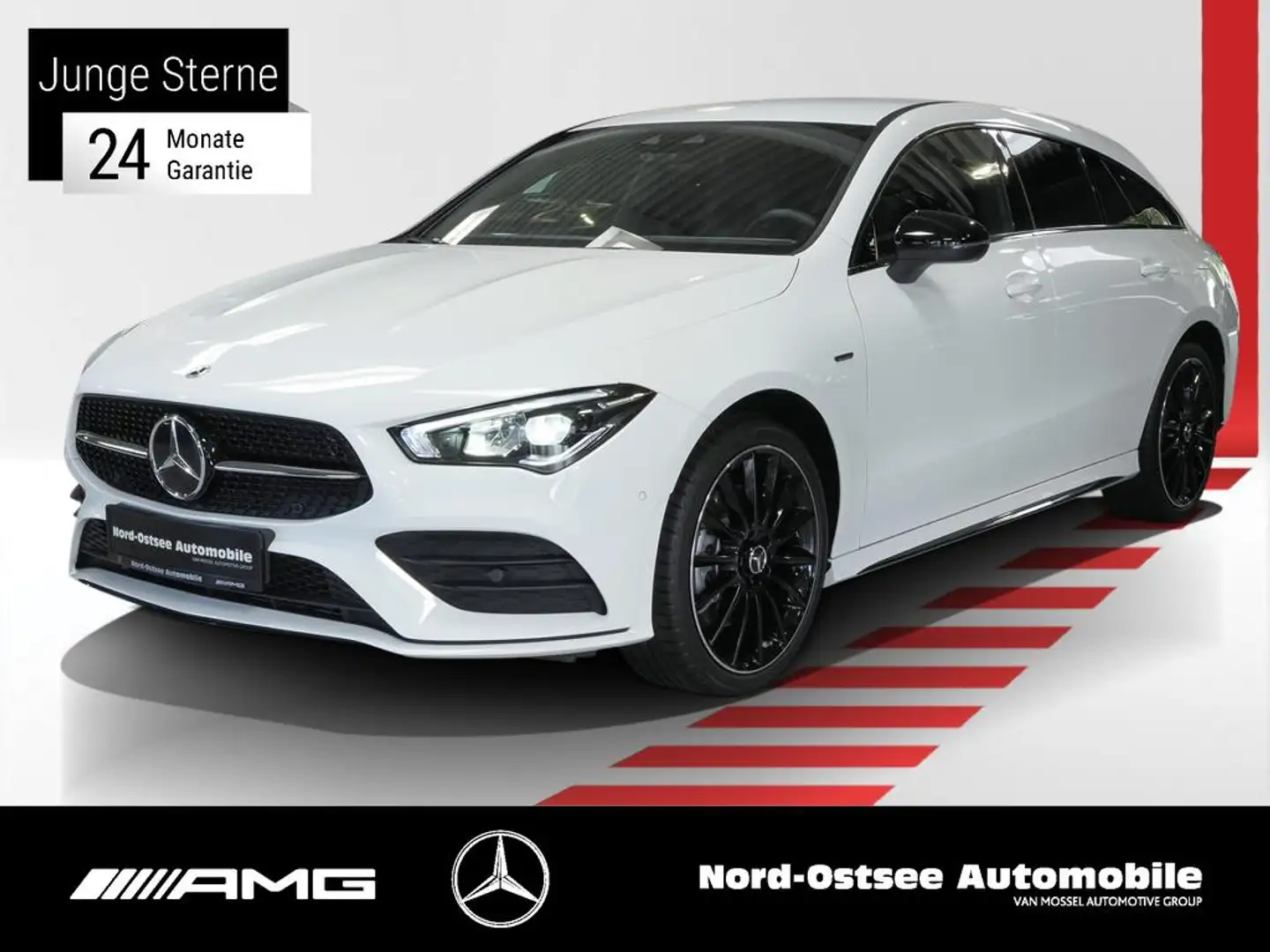 Mercedes-Benz CLA 250 e SB EDITION AMG NIGHT LED TEMPO KAMERA Wit - 1
