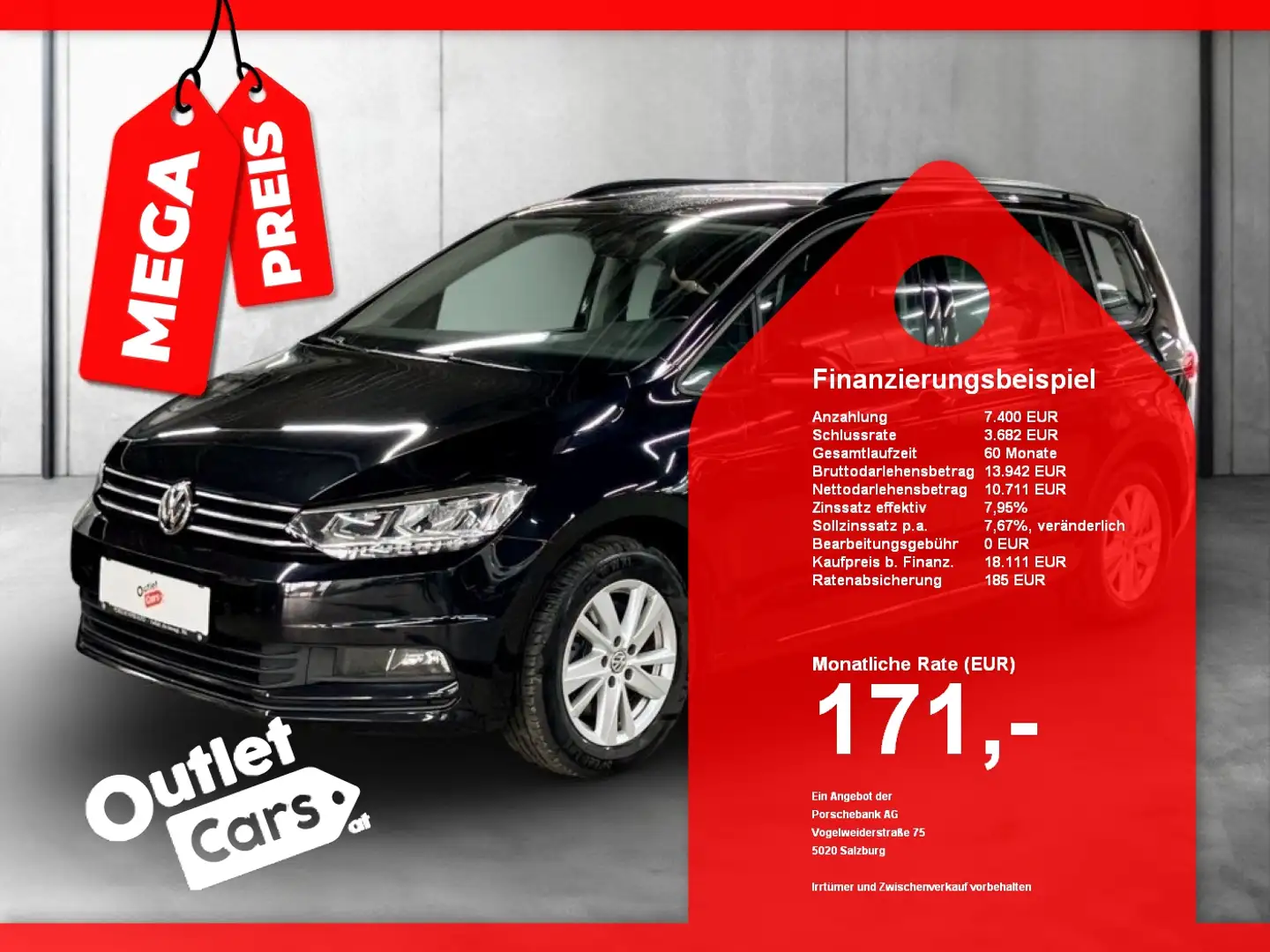 Volkswagen Touran 2.0 TDI CL LENKRDHZG+LED+STANDHZG+MASSAGE Schwarz - 1