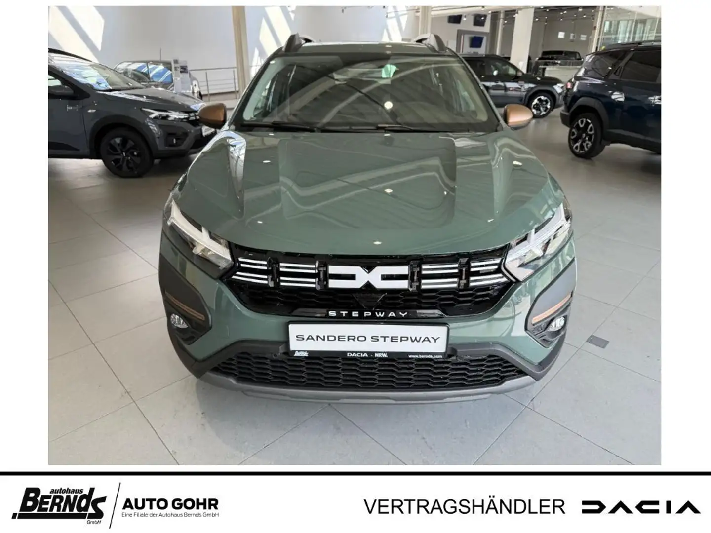 Dacia Sandero Stepway ECO-G 100 Extreme+ NAVI RKAM SHZ KLIMA Groen - 1