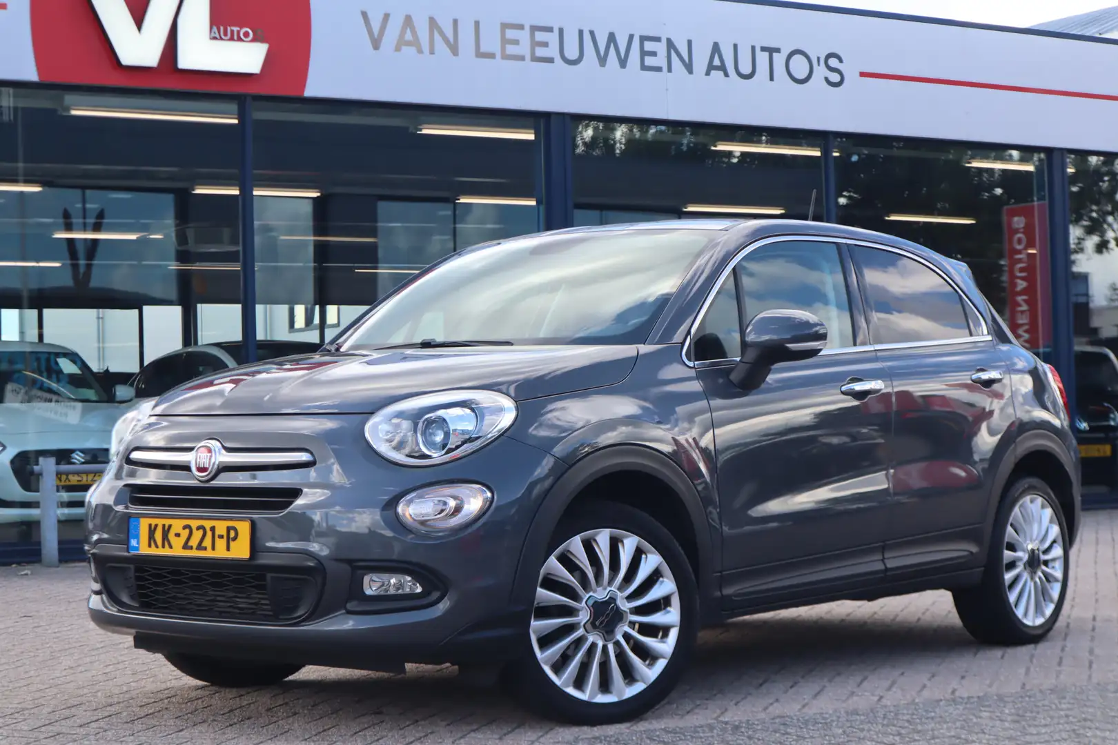 Fiat 500X 1.4 Turbo MultiAir Lounge | Cruise | Navi | Leder Grijs - 1