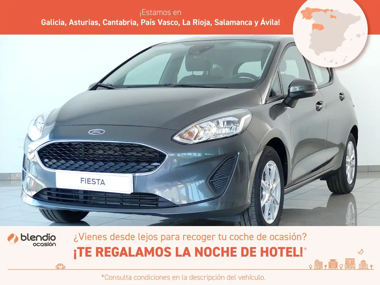 Ford Fiesta 1.1 Ti-VCT Limited Edition Gris - 1