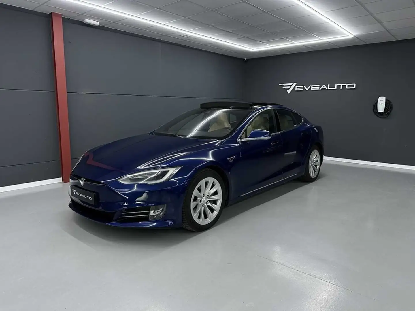 Tesla Model S 90D Free charge SC01 29600e neto Azul - 1