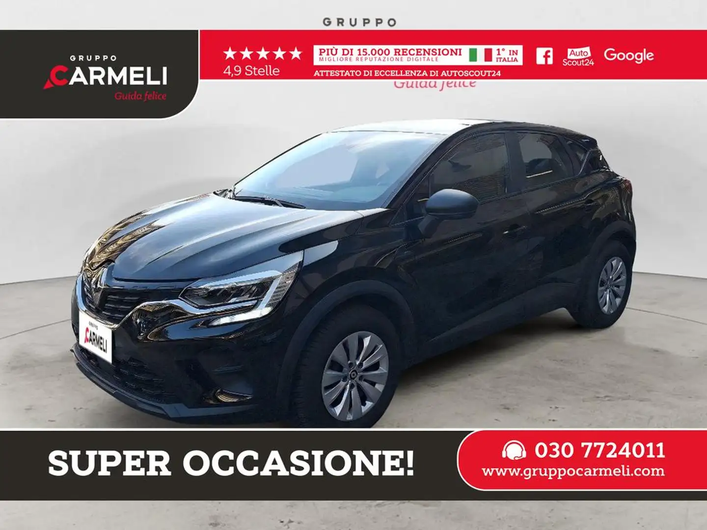 Renault Captur 1.0 tce Life 90cv Fap Noir - 1