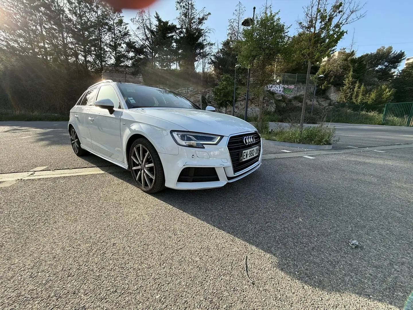Audi A3 A3 SportBack 2.0 TDI S Line S-Tronic A Blanc - 1