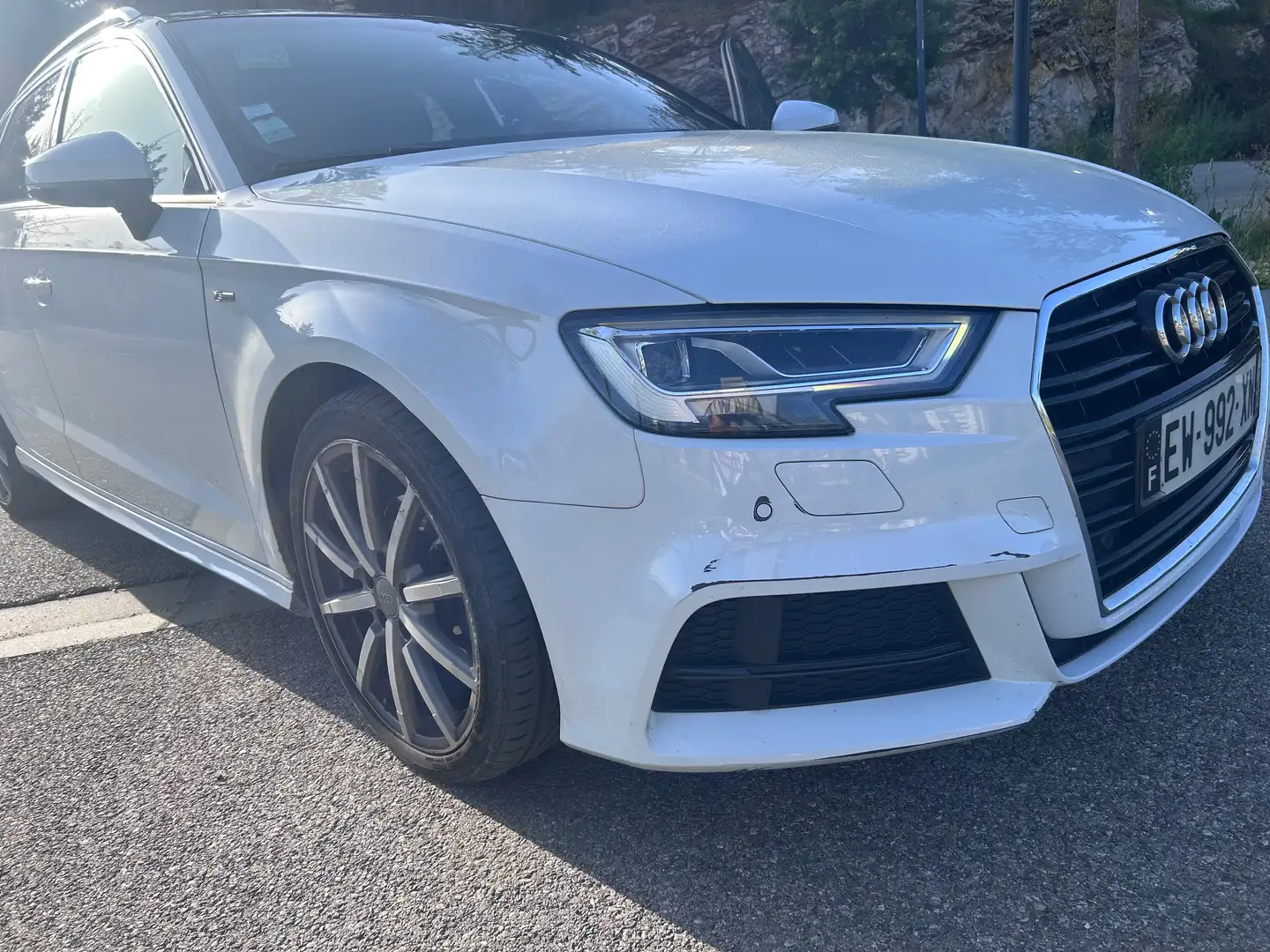 Audi A3 A3 SportBack 2.0 TDI S Line S-Tronic A Blanc - 2