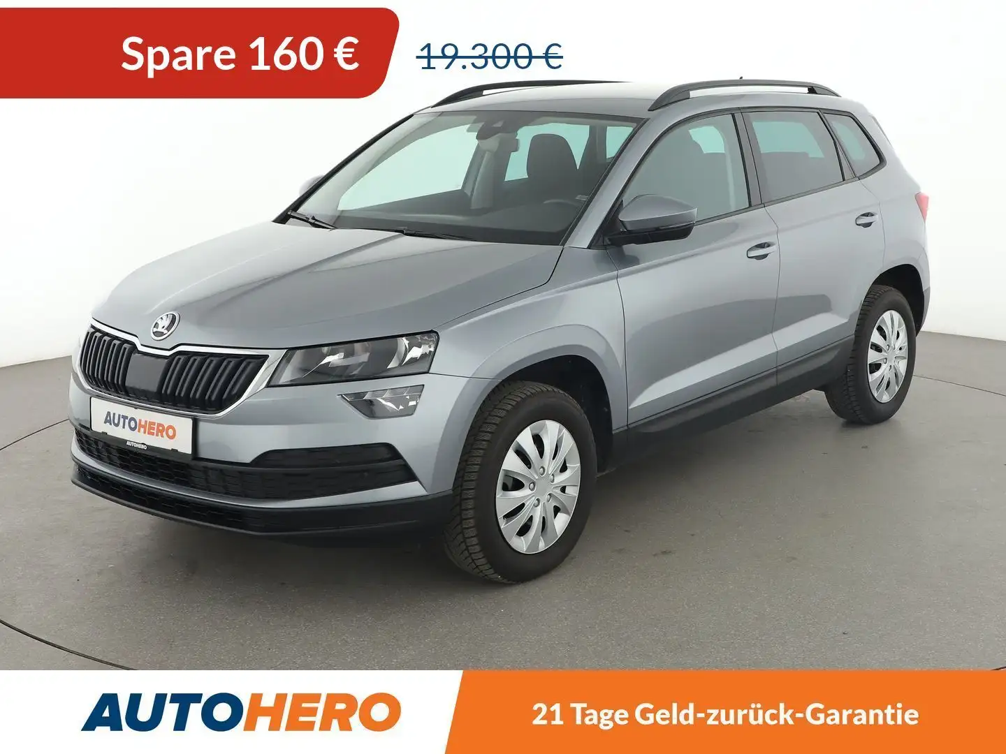 Skoda Karoq 1.6 TDI Style  Aut.*NAVI*TEMPO*PDC*KLIMA* Silber - 1
