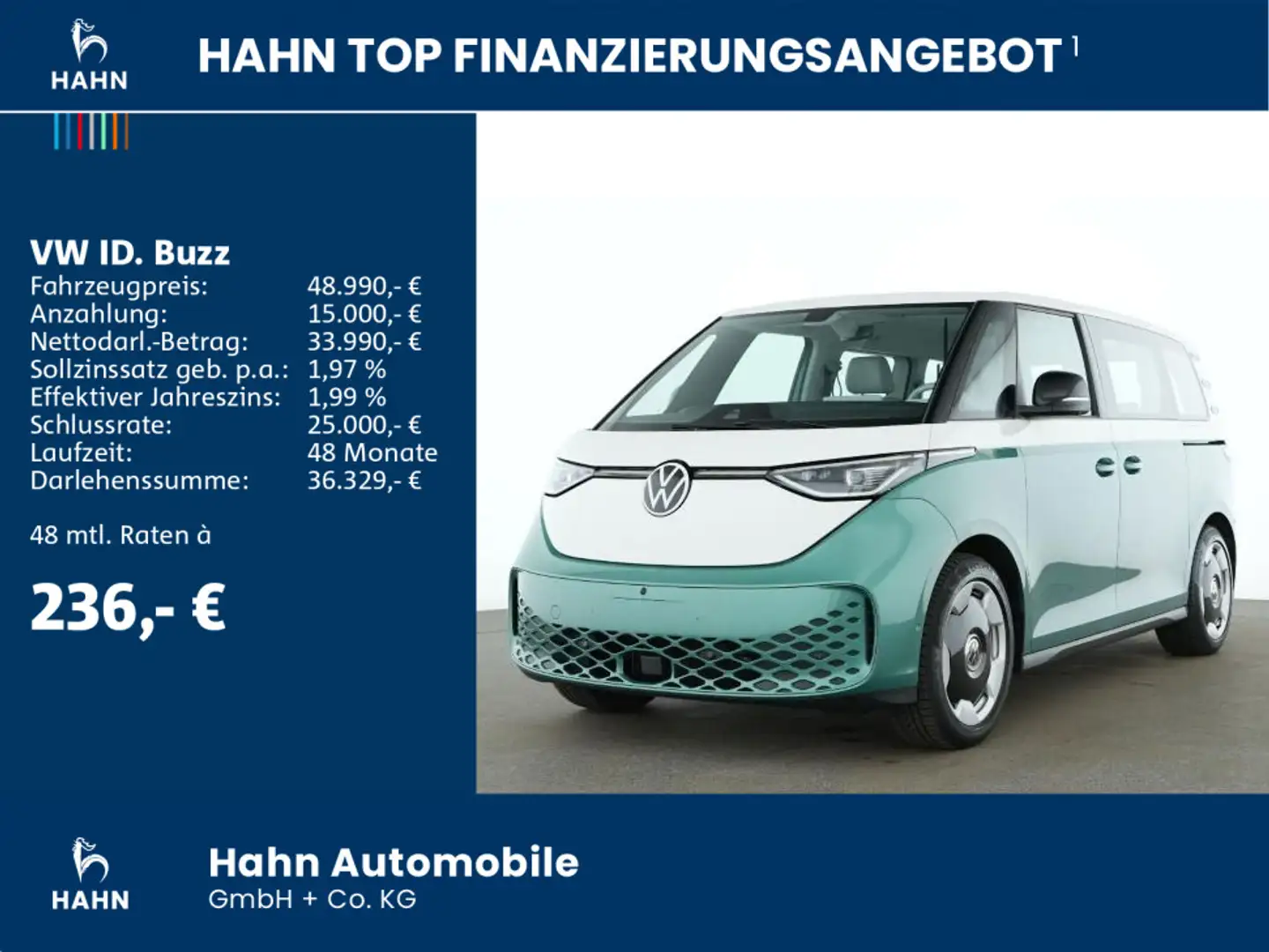 Volkswagen ID. Buzz Pro 150kW TRAVEL elSITZE AHK Zielony - 2