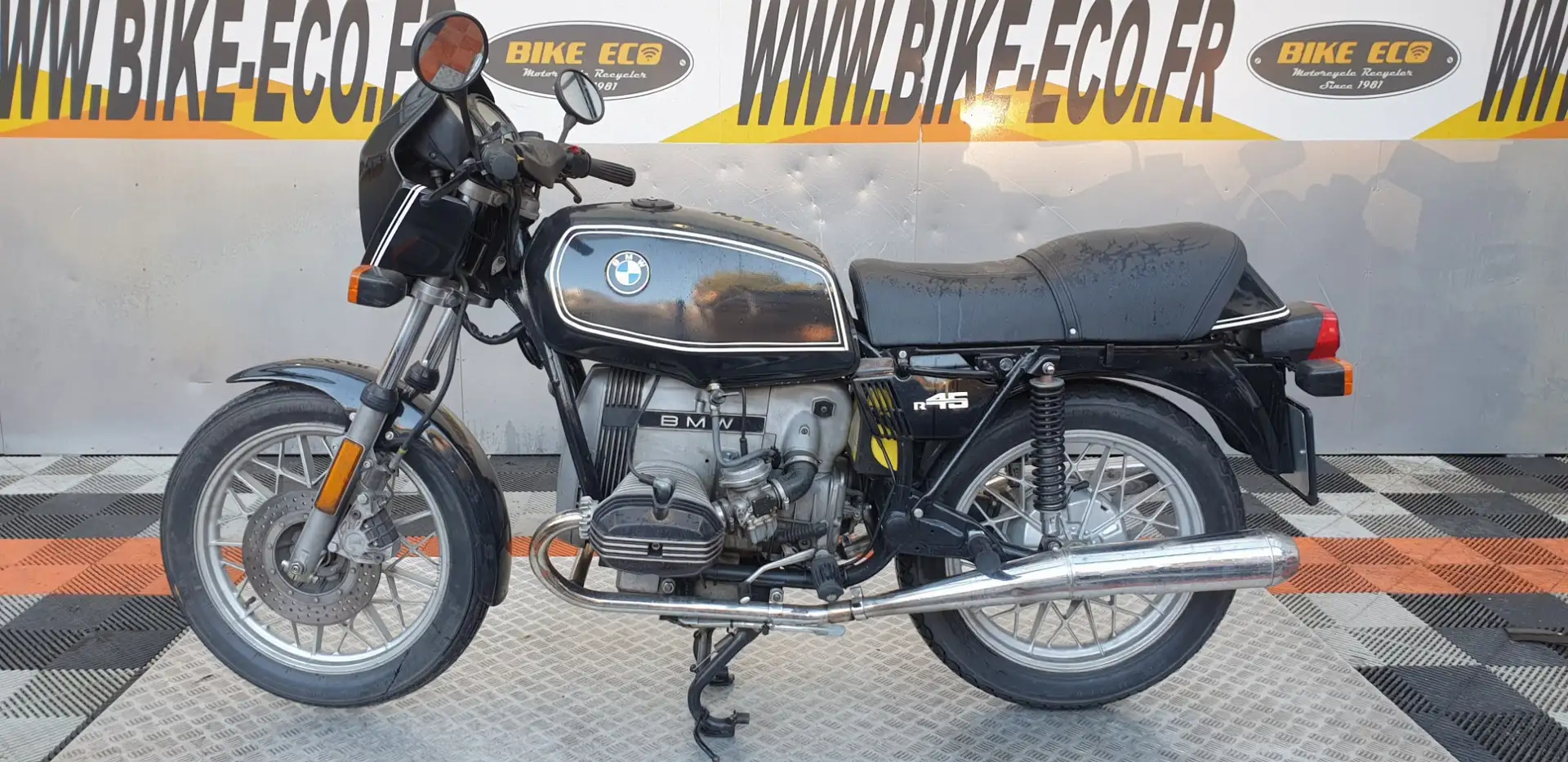 BMW R 45 Zwart - 2