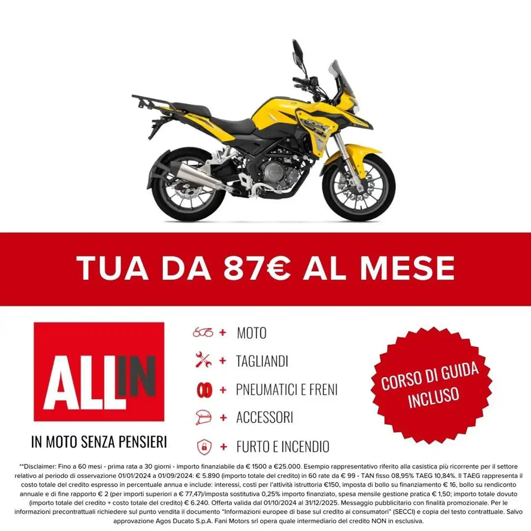Benelli TRK 251 . Giallo - 2