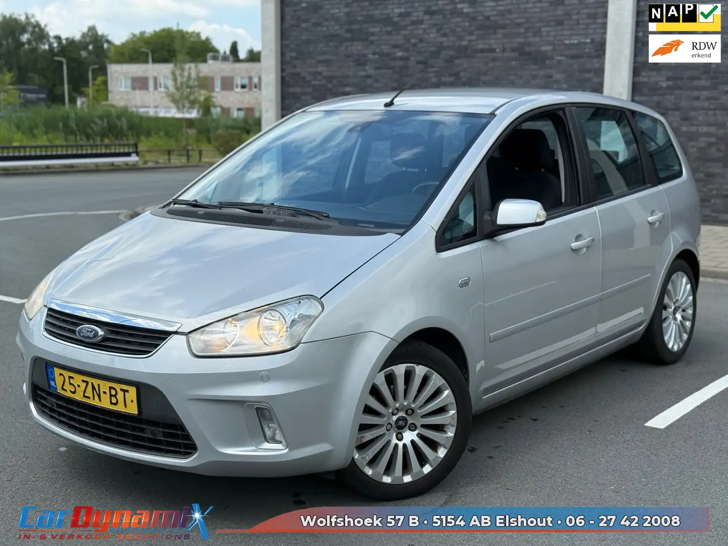Ford C-Max 1.6-16V Titanium | PDC | LMV | Airco | NAP | Rijd Grijs - 1