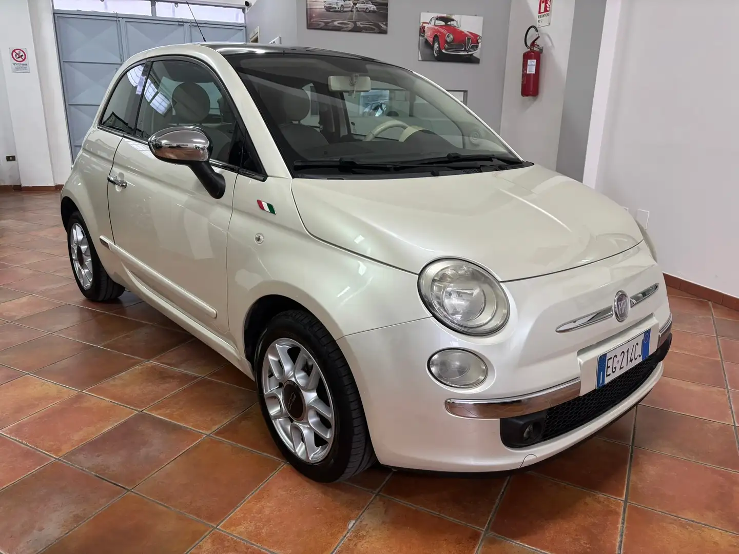 Fiat 500 500 1.3 mjt 16v Matt Black 95cv Bianco - 1