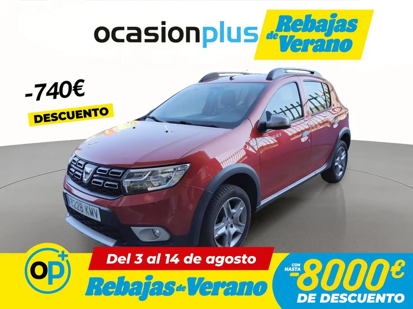 Dacia Sandero 0.9 TCE Stepway Ambiance 66kW Rojo - 1