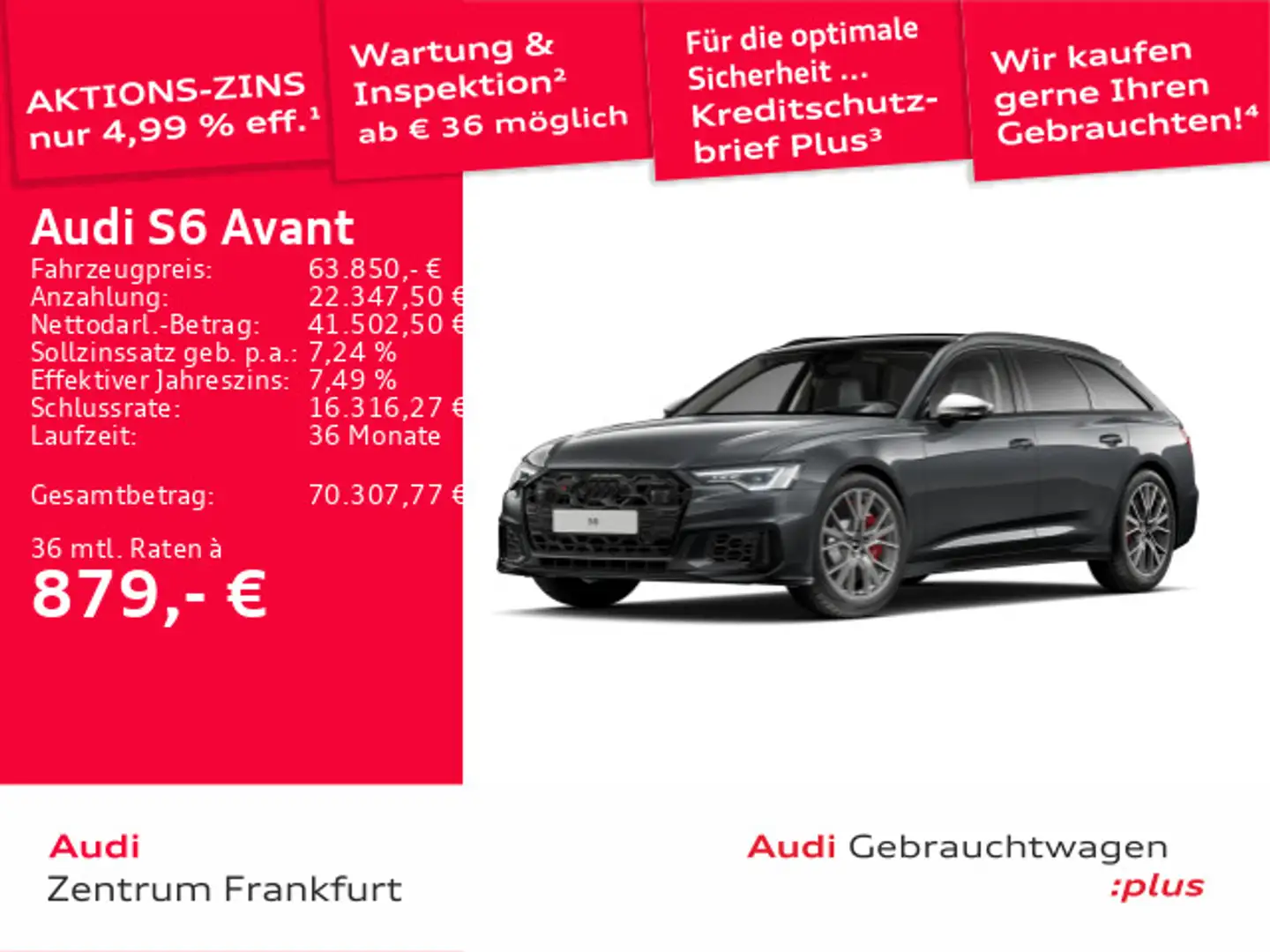 Audi S6 TDI tiptronic Luft AHK HuD B&O Grau - 1