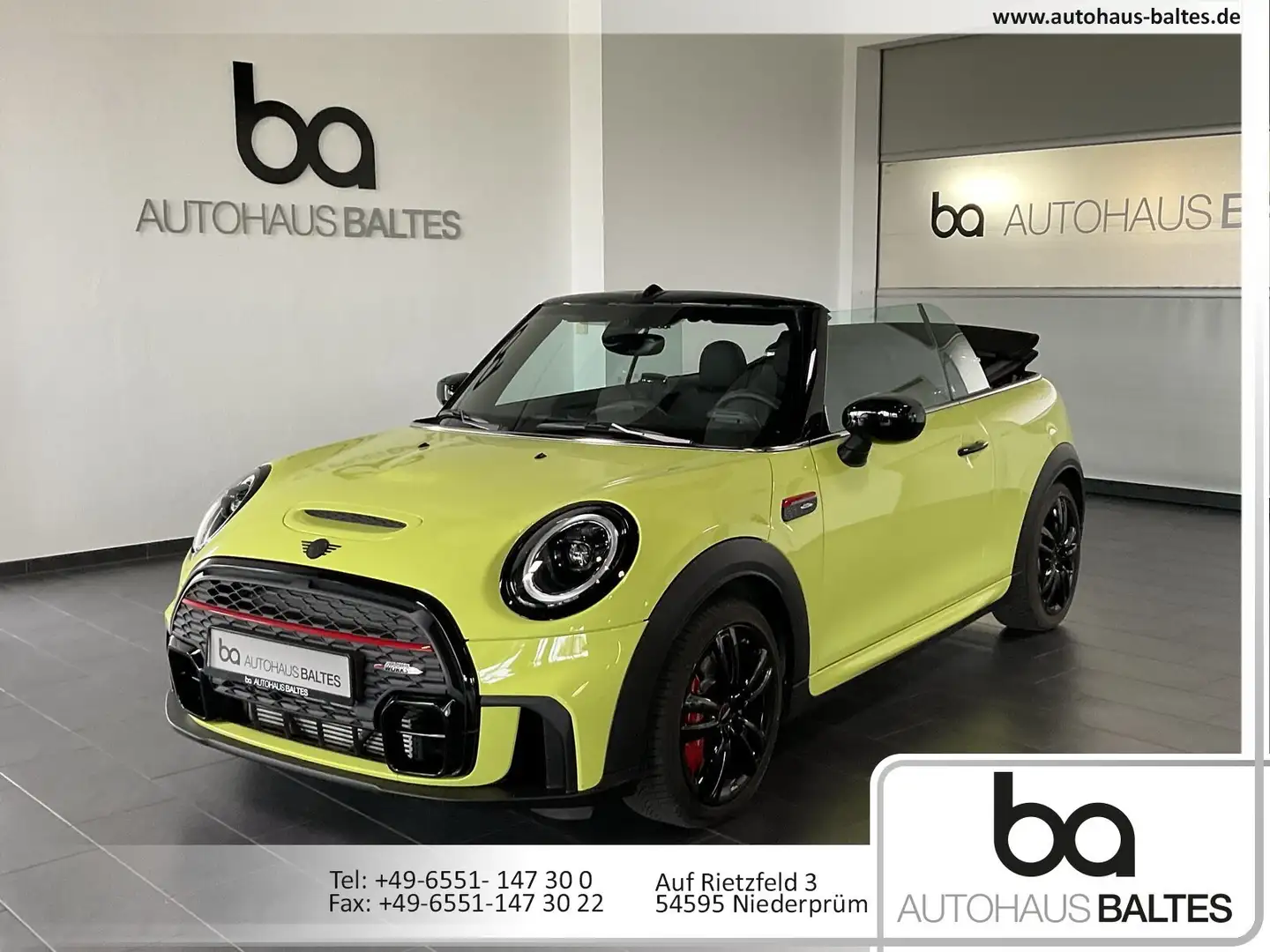 MINI John Cooper Works Cabrio JCW Trim 17"/LED/Kam/Navi/Black Gelb - 1