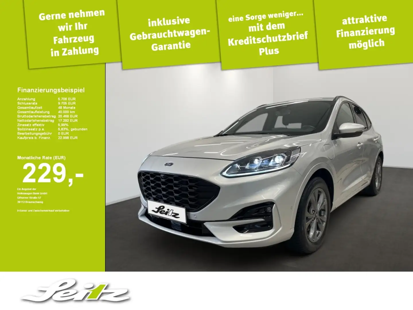 Ford Kuga 2.5 Duratec PHEV ST-Line X *AHK*B&O*LED*KAMERA* Argent - 1