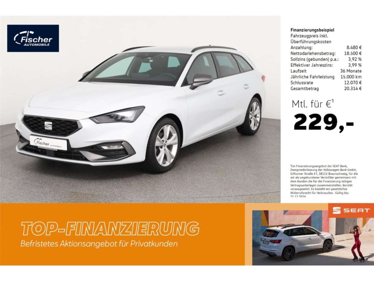Seat Leon 2025 — Sportstourer 1.5 eTSI DSG FR NAV/ACC/KAMERA