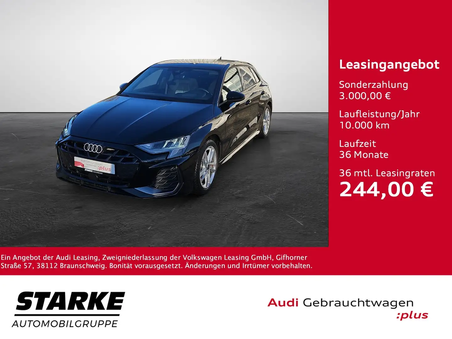 Audi A3 Sportback 35 TFSI S tronic S line NaviPlus Head... Schwarz - 1