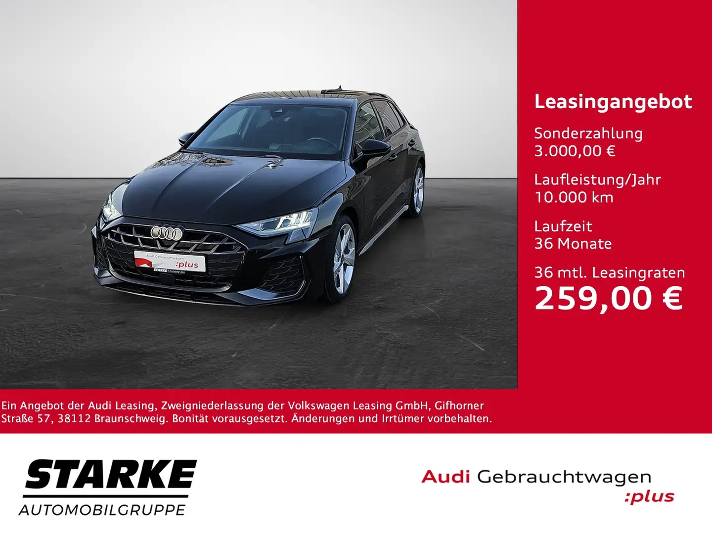Audi A3 Sportback 35 TFSI S tronic S line NaviPlus Head... Schwarz - 1