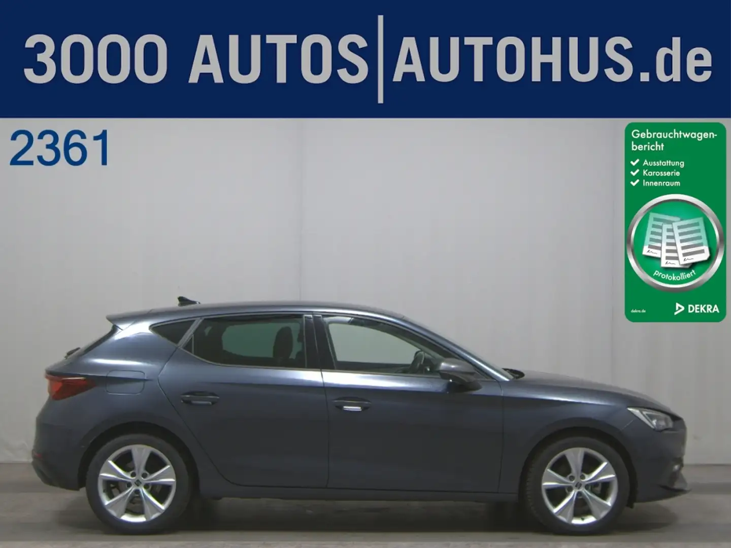 SEAT Leon 2.0 TDI FR-Line Navi LED vc RFK Shz AHK Grau - 1