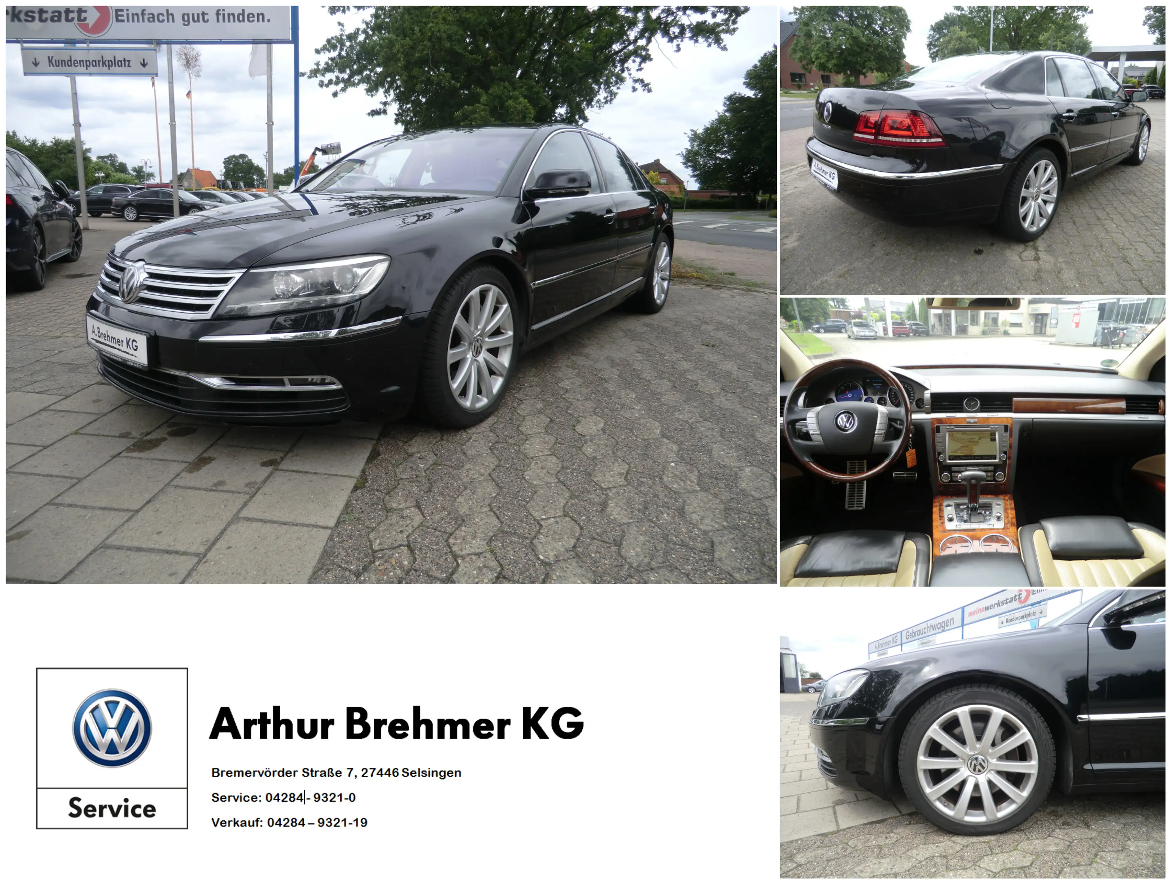 Volkswagen Phaeton V6 TDI 5-Sitzer AHK DYNAUDIO STDHZ ACC SD NAVI
