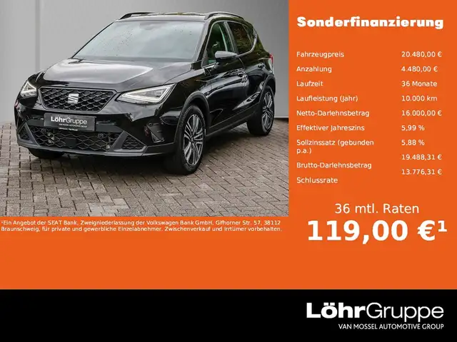 2024 SEAT Arona in Black for sale