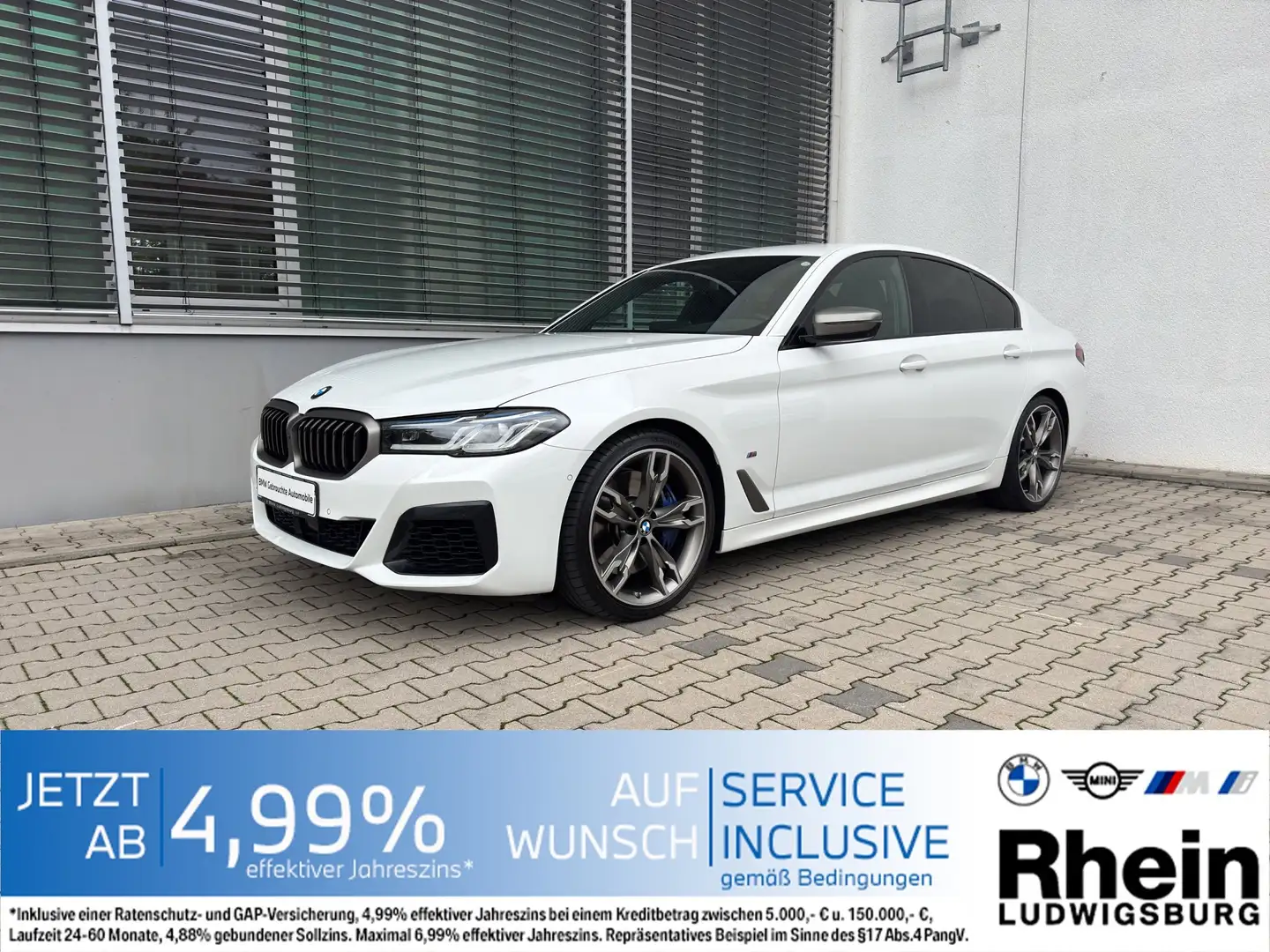 BMW M550 i xDr Lim Laser Navi HUD HarKra ParkAs+ Weiß - 1