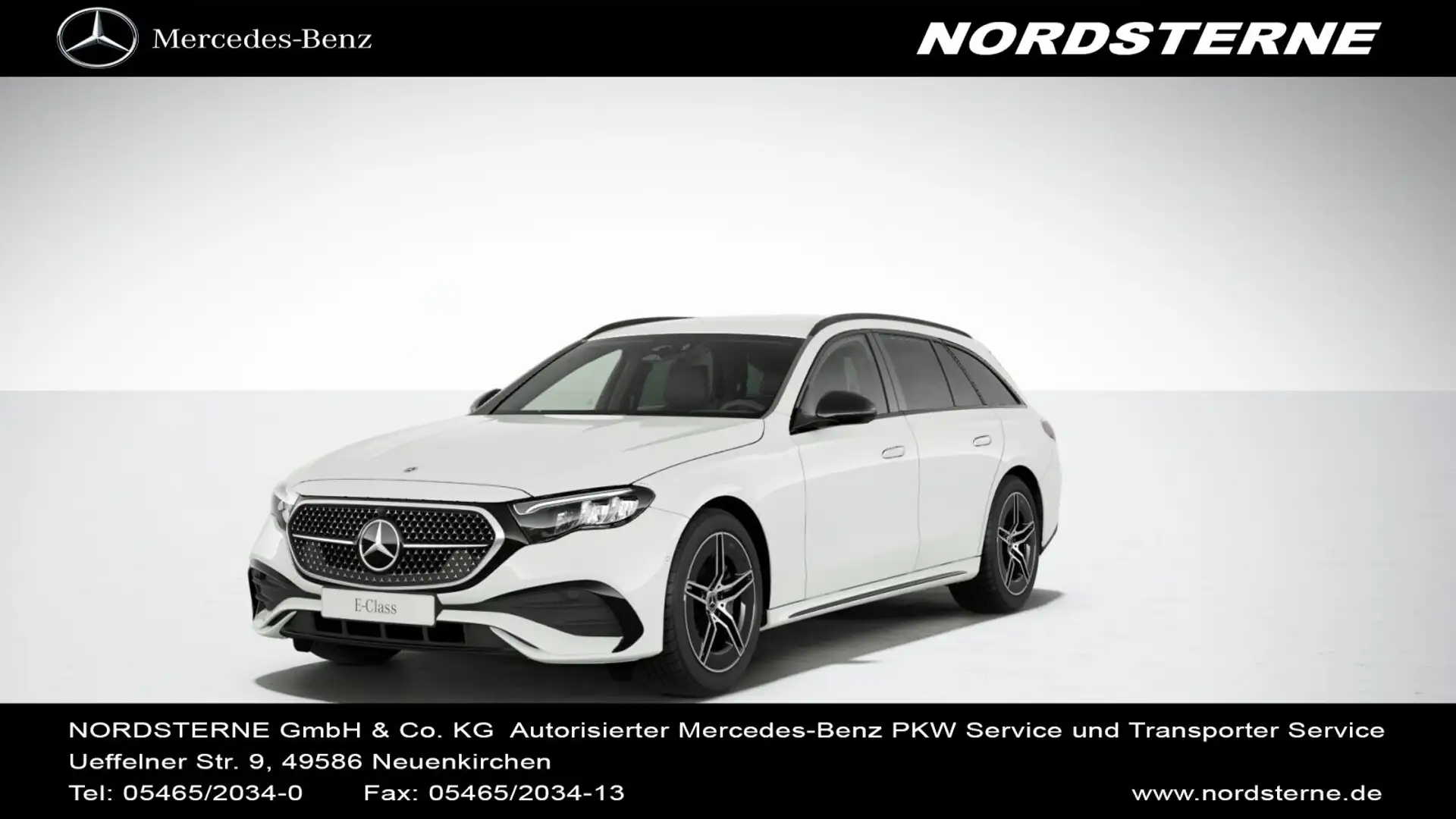 Mercedes-Benz E 220 E 220 d T-Modell AMG-LINE+AHK+KEYLESS+LENKRADHZG Weiß - 1