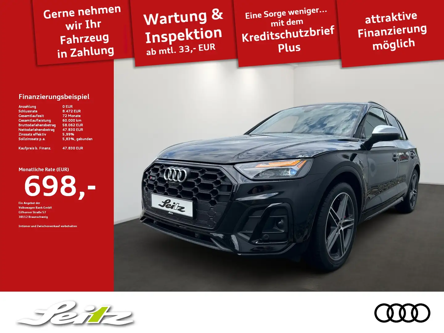 Audi SQ5 3.0 TDI *LED*KAMERA*NAVI* Zwart - 1