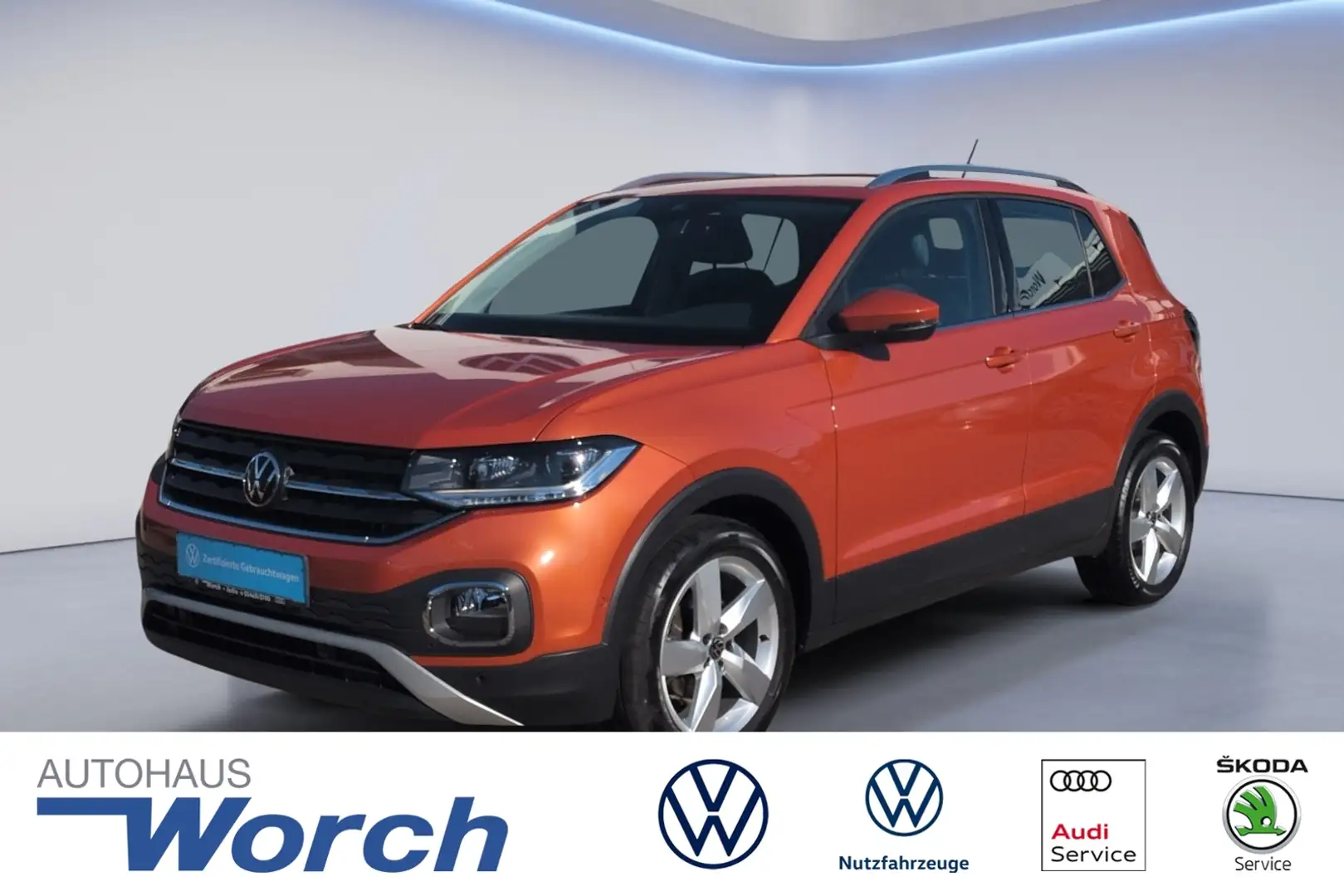 Volkswagen T-Cross 1.0 TSI Style KAMERA+LED+APP Orange - 1