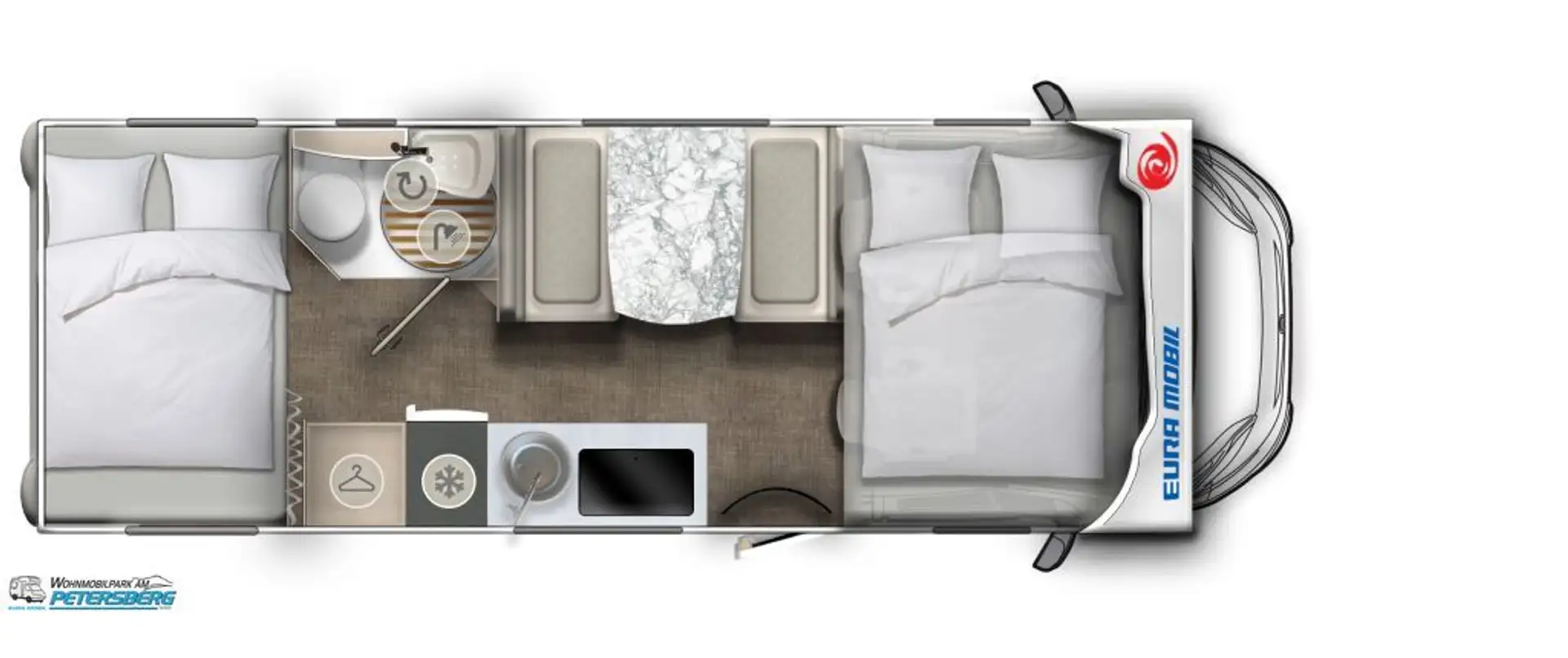 Euramobil Activa One 690 HB Travel-Paket & Lithiumbatterie - 2