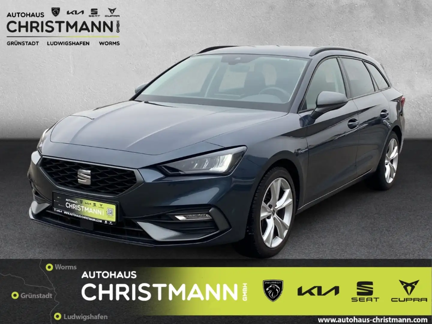 SEAT Leon Sportstourer FR 2.0 TDI EU6d Navi digitales Cockpi Grau - 1