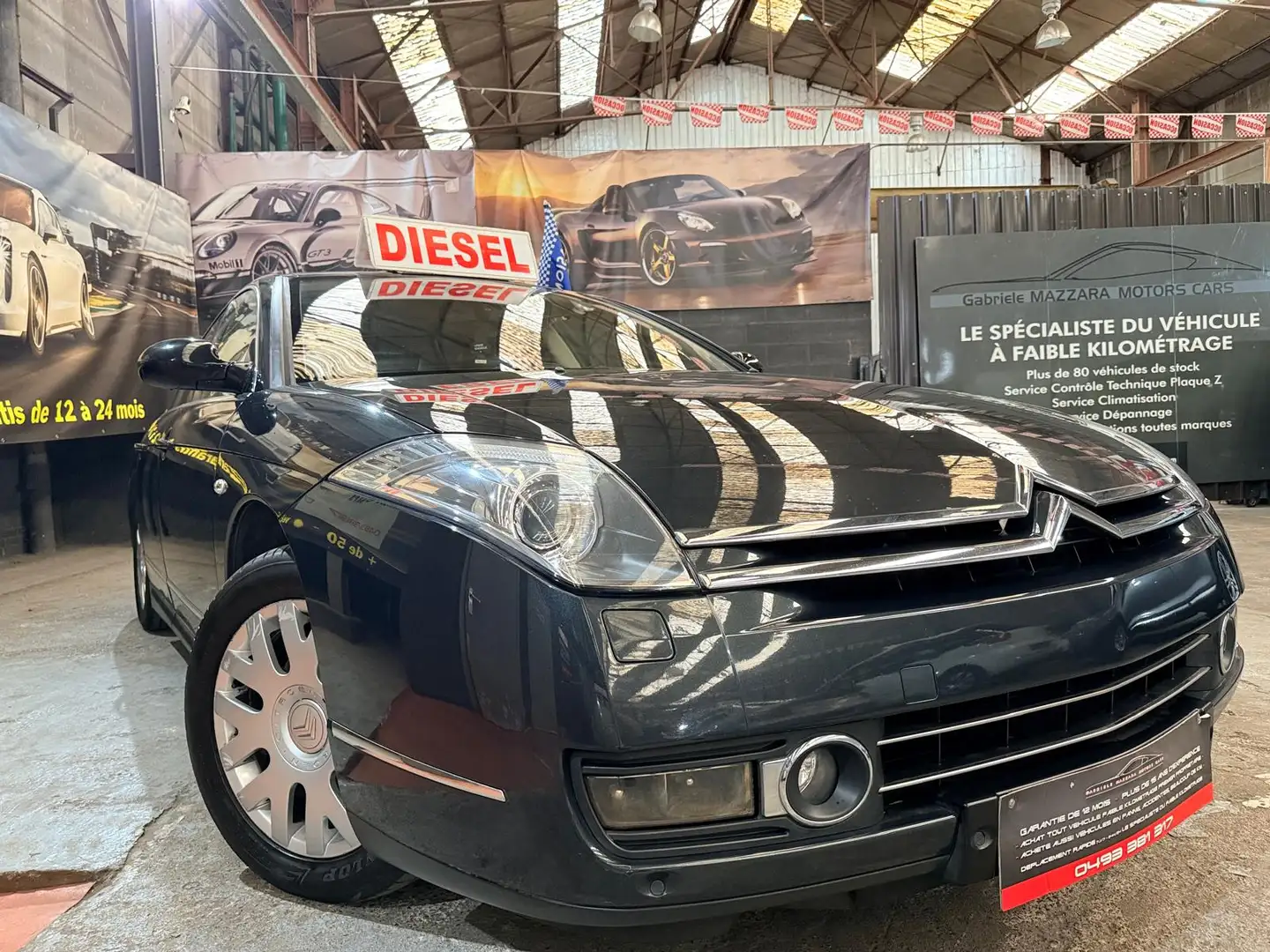 Citroen C6 C6 2.2 HDi Exclusive GPS Cuir Suspension pneumatique J.A Airco Grau - 2