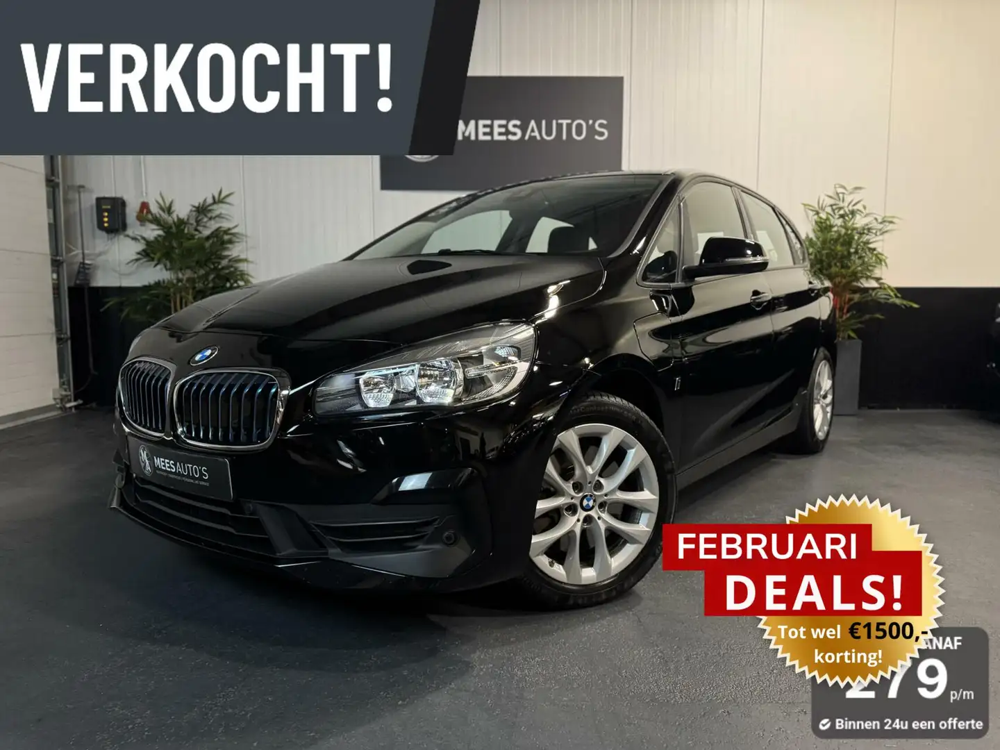 BMW 225 2-serie Active Tourer 225xe iPerformance Executive Zwart - 1
