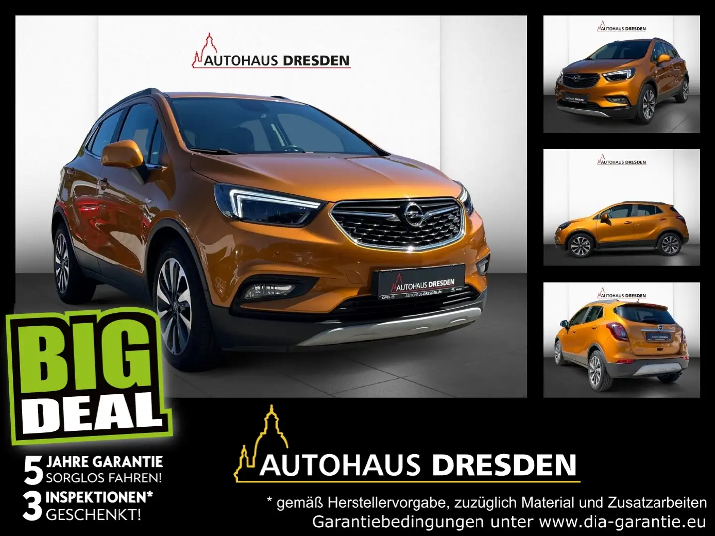 Opel Mokka X 1.4 Turbo Innovation LED+2xKlima+Kam.+LM Orange - 1