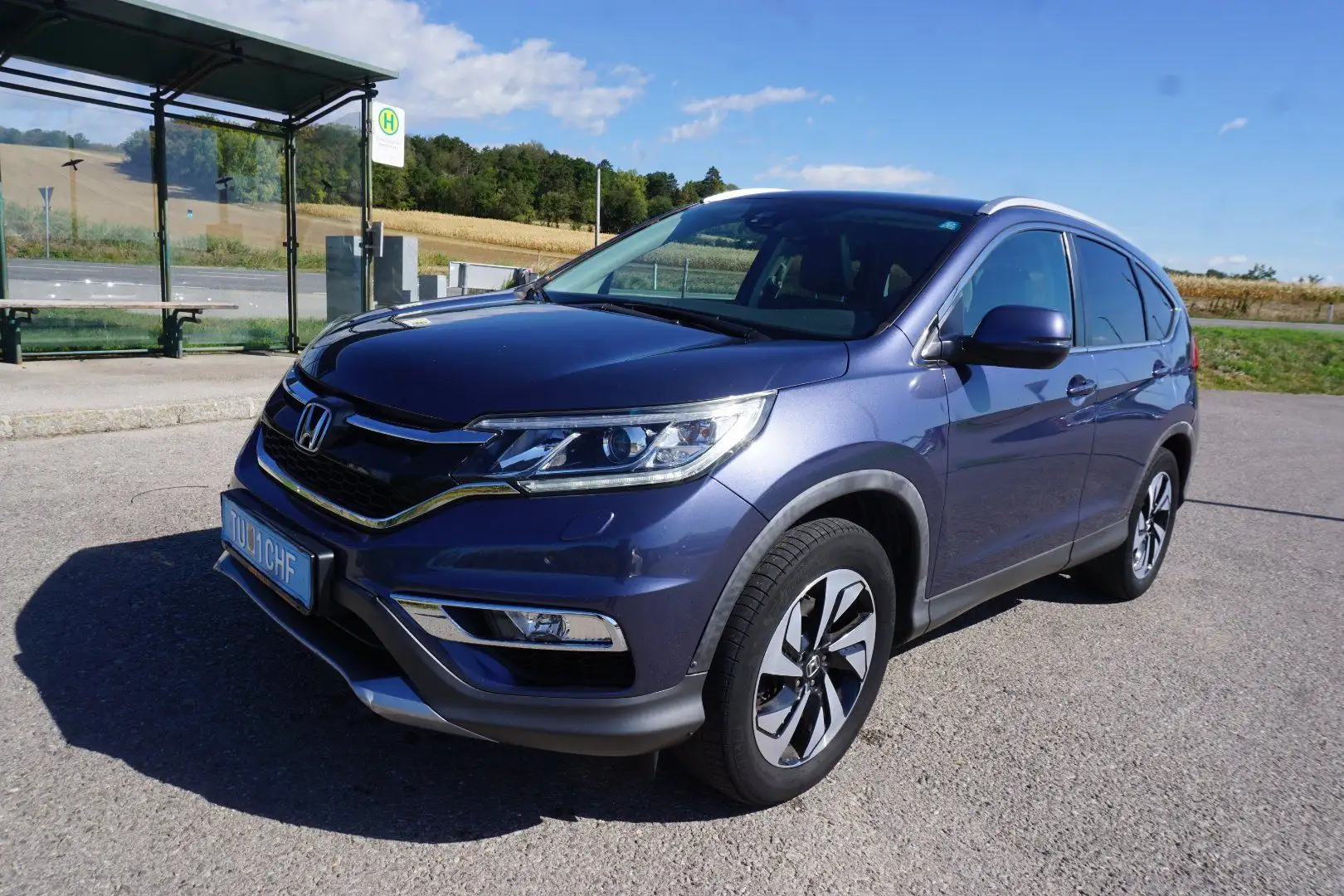 Honda CR-V 1.6 i-DTEC Executive 4WD Blau - 2