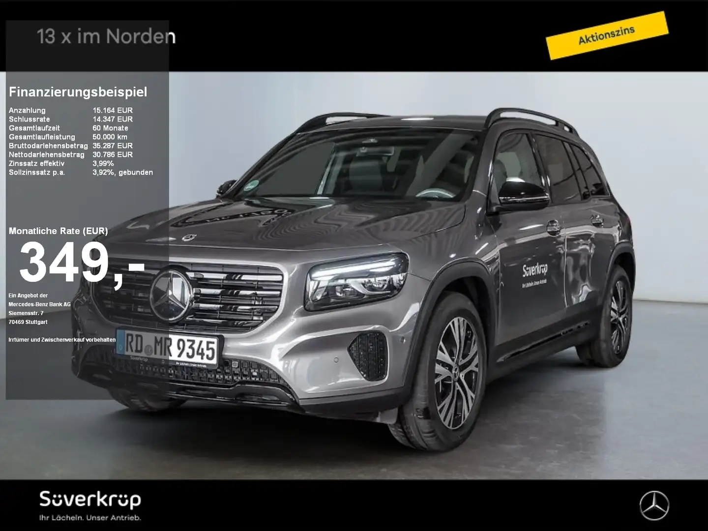 Mercedes-Benz GLB 200 d PROGRESSIVE NIGHT SPUR AHK DISTR PDC Grau - 1
