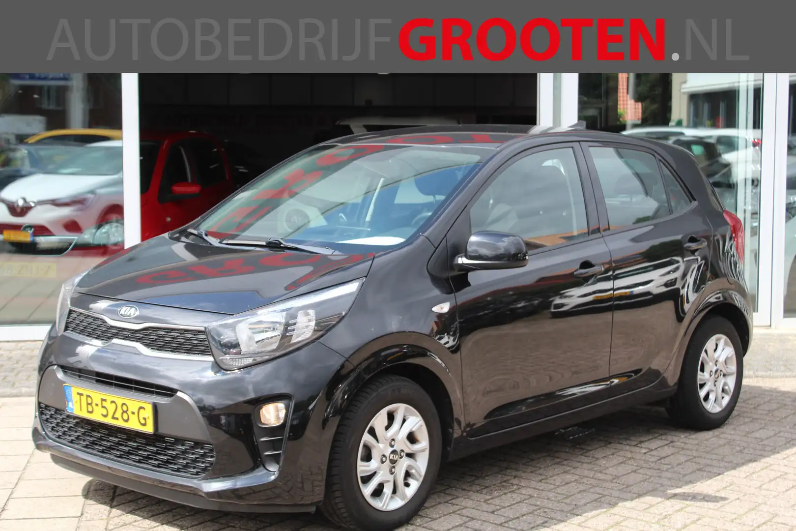 Kia Picanto 1.0 CVVT ComfortPlusLine Navigator Zwart - 1
