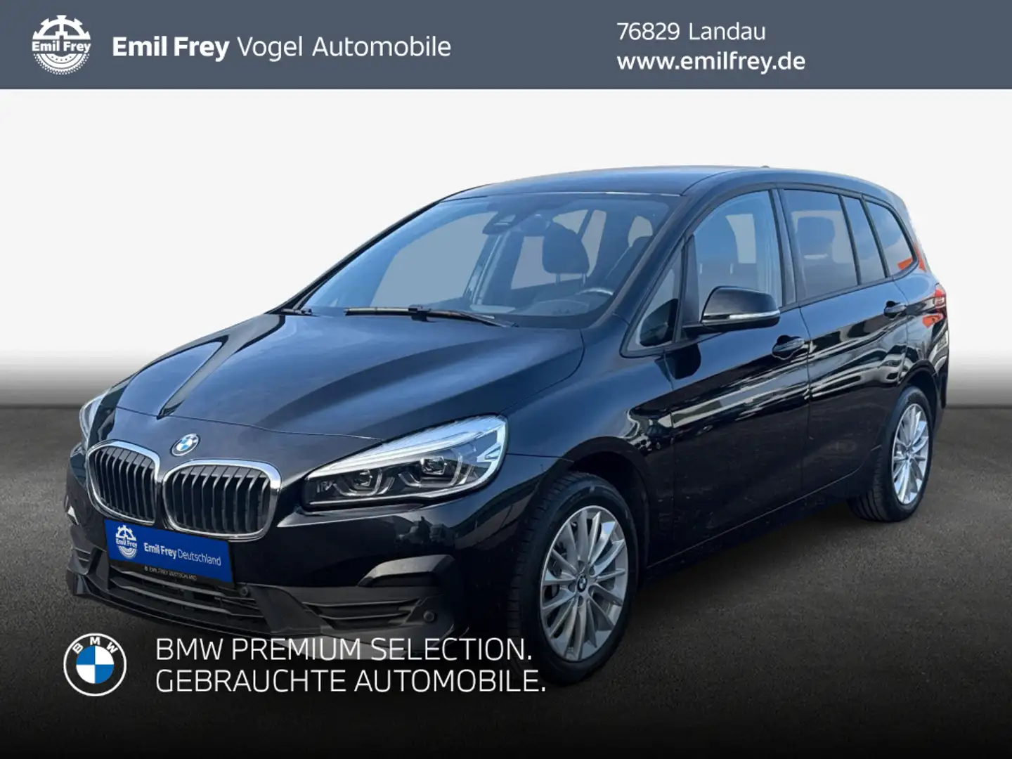 BMW 218 218d Gran Tourer Aut. Advantage LHZ* LED* HiFi* Schwarz - 1