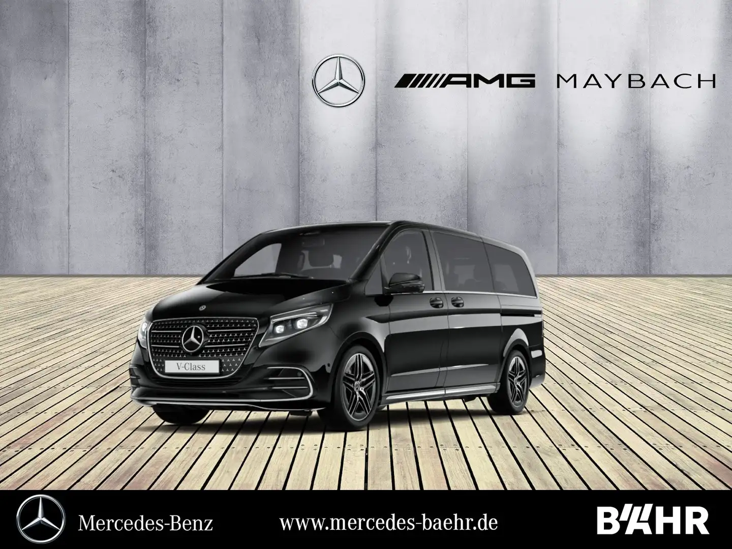 Mercedes-Benz V 300 V 300 d 4M Lang AMG/MBUX/LED/Distronic/360°/19° Schwarz - 1