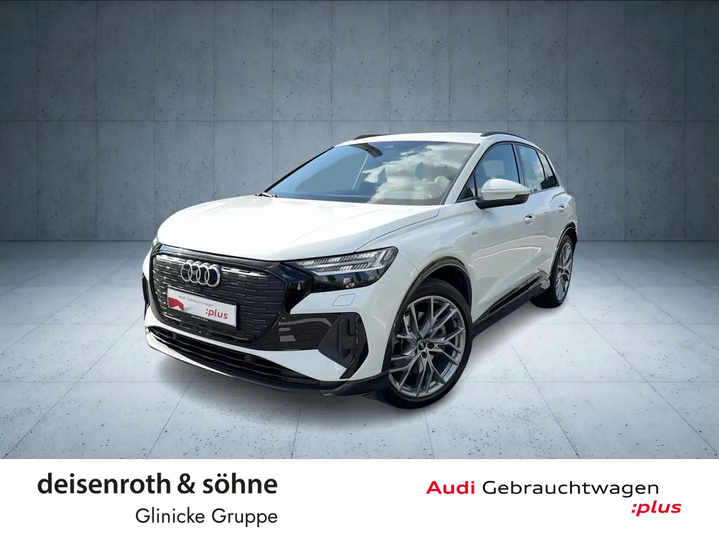 Audi Q4 e-tron S line 40 AHK/Matrix/Sonos/Nav/W-Pumpe Weiß - 1