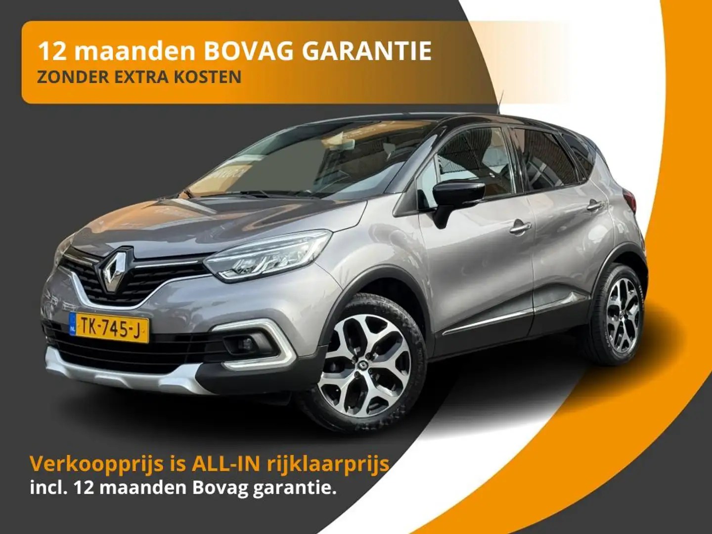 Renault Captur TCe 90 INTENS R-LINK NAVI/LED/PDC/LMV/2-TONE/NL-AU Gris - 1
