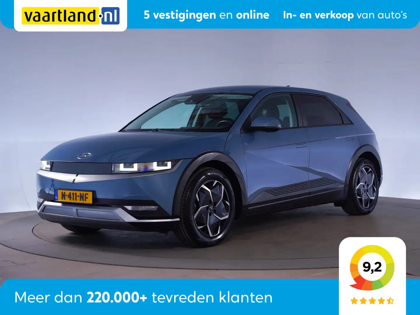 Hyundai IONIQ 5 Style 73kWh [ Warmtepomp LED Navi Adapt.cruise ] Blauw - 1