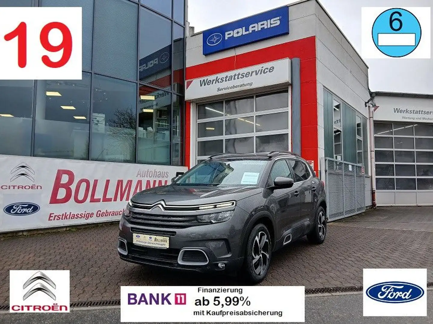 Citroen C5 Aircross Feel Pack,el.verst. Teilleder-Sitze Grau - 1